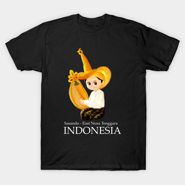 sasando from indonesia by xoalsohanifa T-Shirt by xoalsohanifa